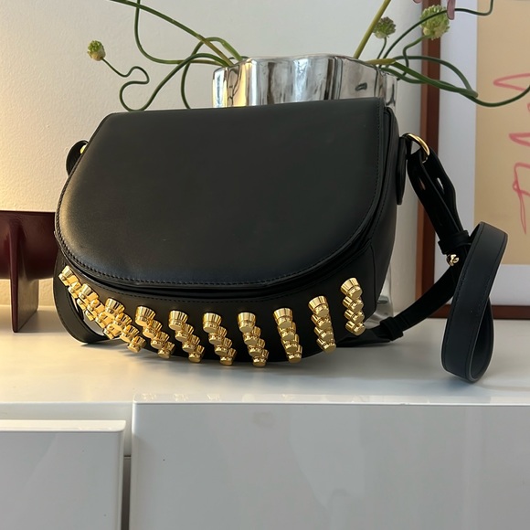 Alexander Wang black bag with gold studded details - Picture 1 of 7